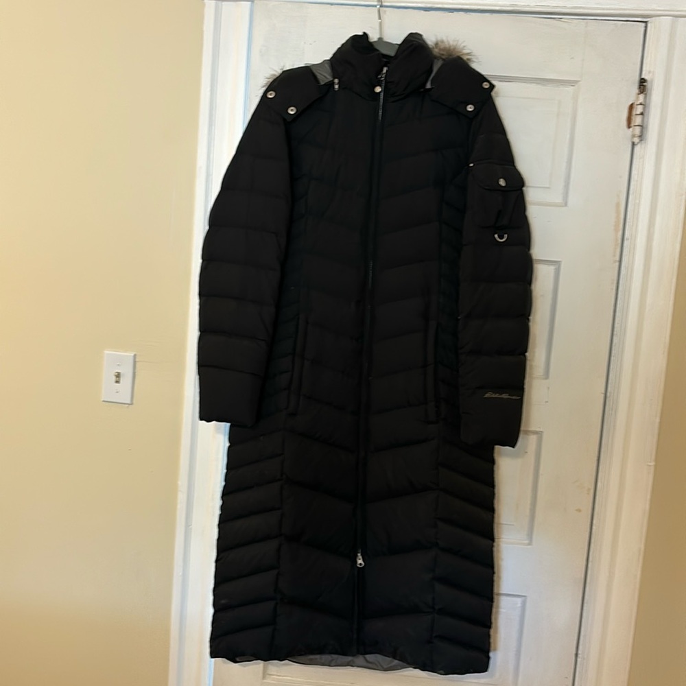 Eddie Bauer lodge down duffle coat- large TALL